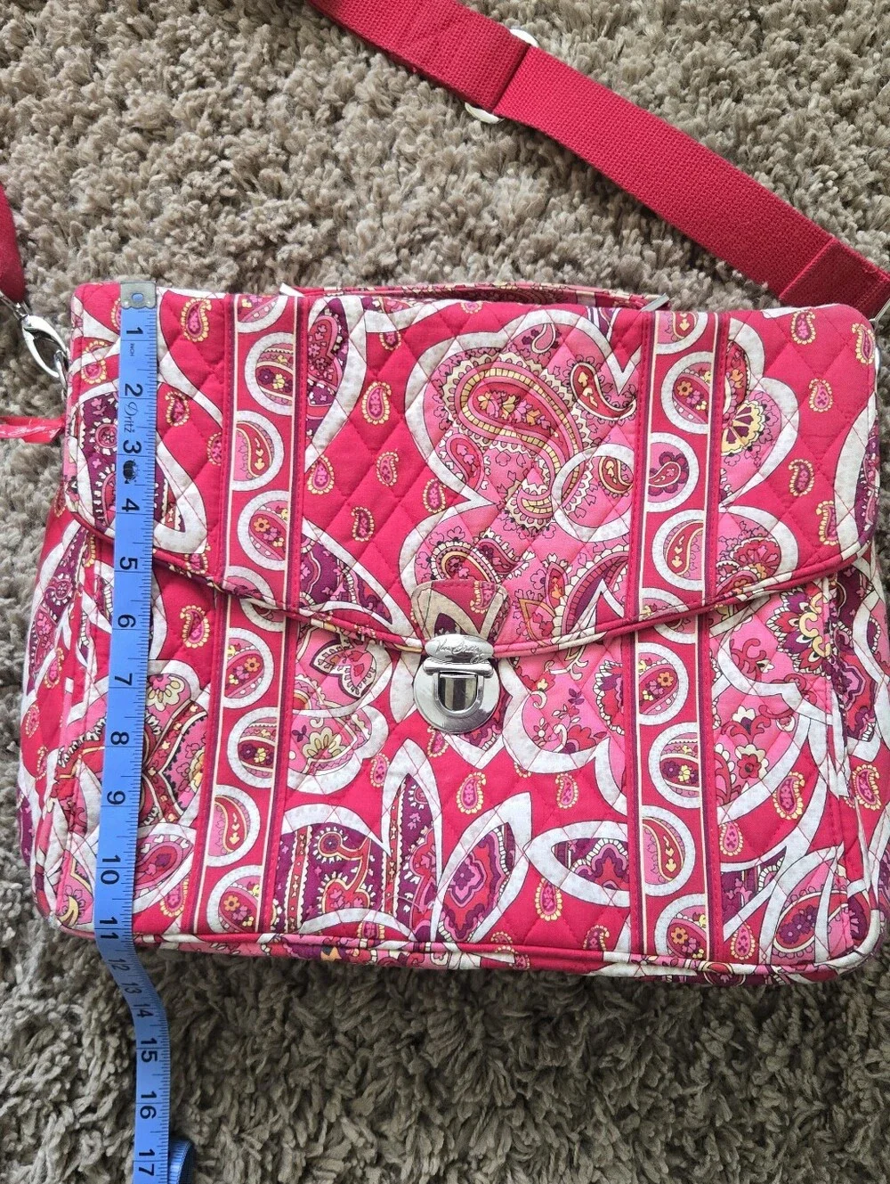 Vera Bradley Quilted Cotton Attaché Bag